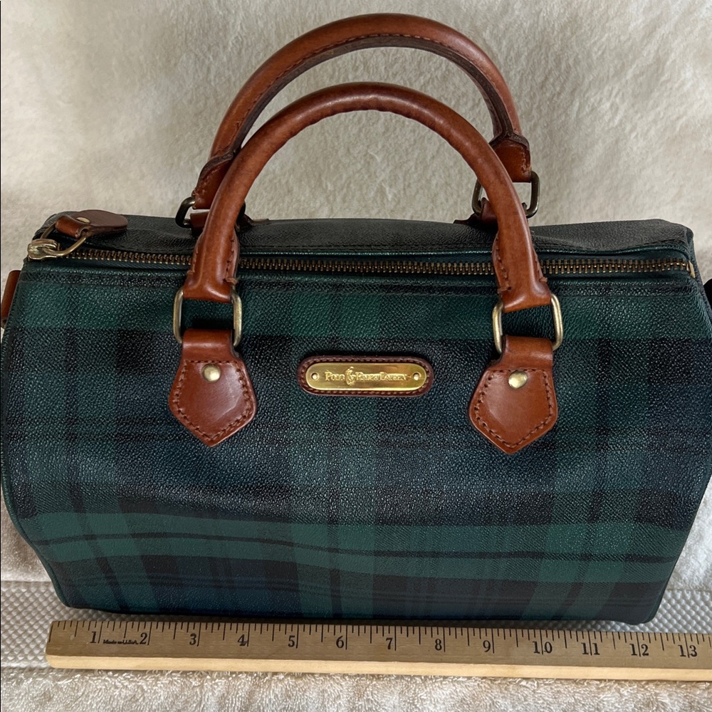 Vintage Polo Ralph Lauren Plaid Handbag - Picture 9 of 16